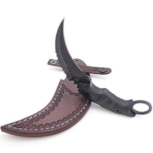 Masalong Outdoor Survival claw Tactical teeth Knife Double edged sharp