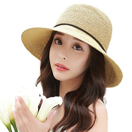 Siggi Floppy Summer Sun Beach Straw Hats for Women SPF Crushable Bucket ...