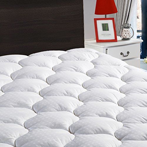 Overfilled Fitted Mattress Pad Cover(8-21”Deep Pocket)-Cooling Mattress