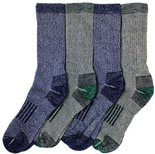 Kirkland Signature Mens Outdoor Trail Socks Merino Wool (Medium), 4 ...