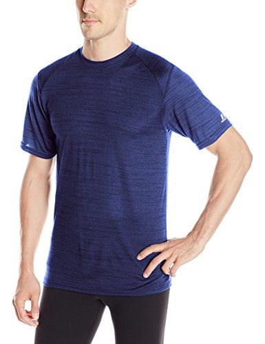 Russell Athletic Men's Performance T-Shirt, Navy Striated, Large ...