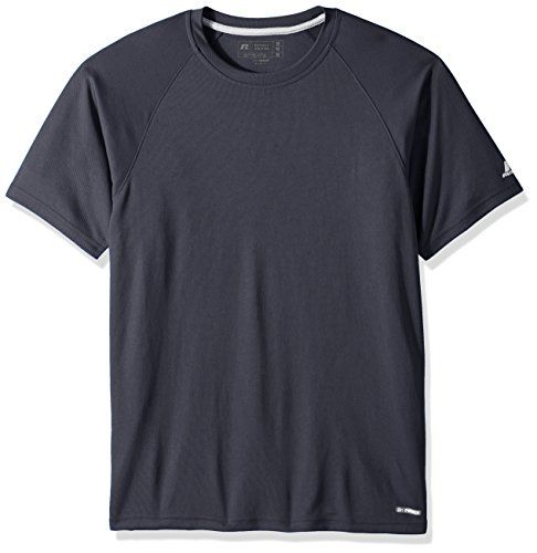 Russell Athletic Men's Dri-Power Performance Mesh T-Shirt, Stealth, XL ...