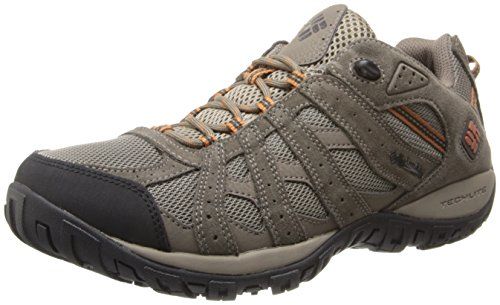 Columbia Men's Redmond Waterproof Hiking Shoe, Pebble, Dark Ginger, 9.5 ...