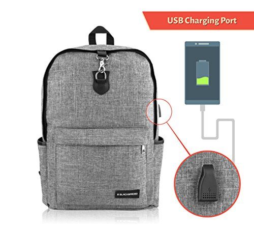 Laptop Backpack for Men with Charging Port 15.6
