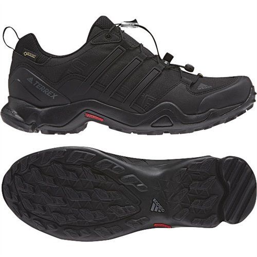 adidas outdoor Men's Terrex Swift R GTX Black/Black/Dark Grey Hiking ...