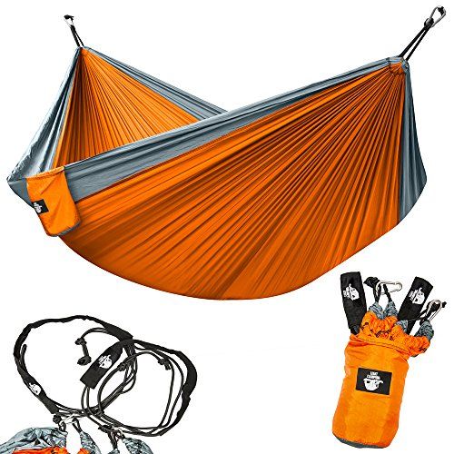 Legit Camping Double Hammock Backpack Beach Yard Gear with Nylon Straps ...