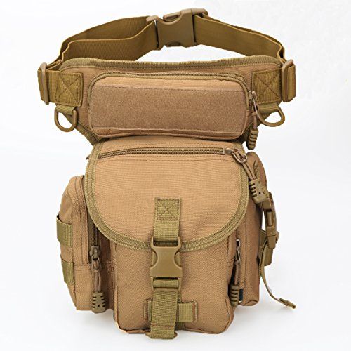Multipurpose Tactical Fanny Pack Walking Man Military Drop Leg Bag Tool ...