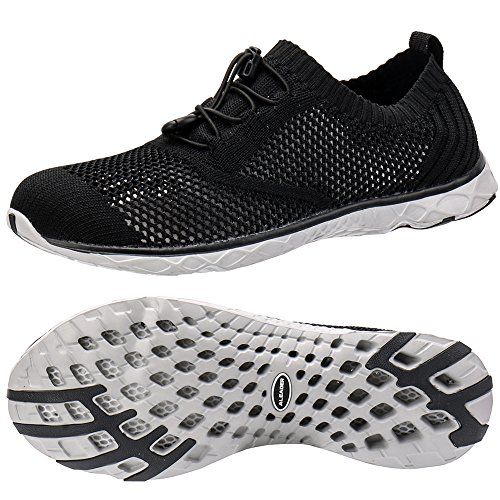 ALEADER Men's Adventure Aquatic Water Shoes Black/Gray 11 D(M) US ...