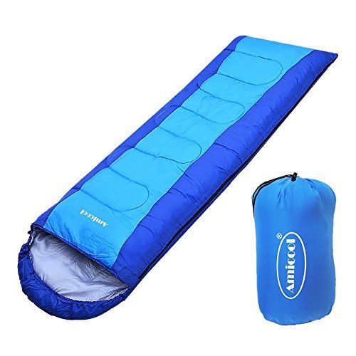 AmiCool Warm Weather Sleeping Bag - Outdoor Camping, Backpacking ...