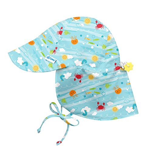 i play. Baby Boys' Flap Sun Protection Hat, Aqua Sea Friends, 0-6 ...
