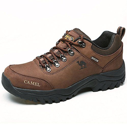 CAMEL Men's Hiking Shoes Leather Non Slip Walking Sneakers for Outdoor ...