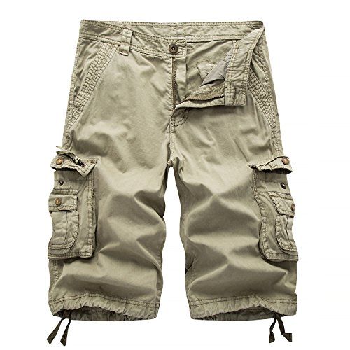 HAKJAY Combat Shorts for Men -Khaki-36 | All4Hiking.com