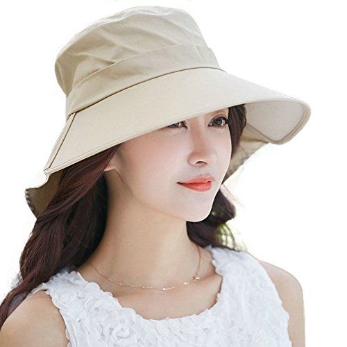 Siggi Women's Summer Bill Neck Flap Hat UPF 50+ Cotton Sun Cap with ...
