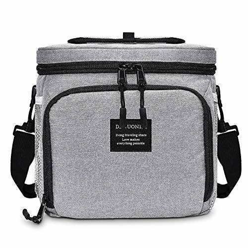 FHEAL Large Lunch Bag (16L, 24-Can),Insulated Cooler Lunch Box Picnic ...