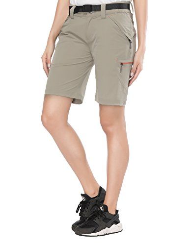MIER Women's Lightweight Cargo Shorts Outdoor Stretchy Hiking Shorts