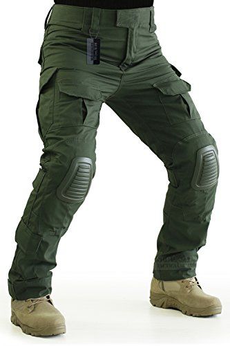 ZAPT Tactical Pants with Knee Pads Airsoft Camping Hiking Hunting BDU ...