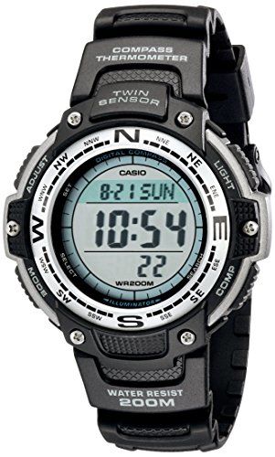 Casio Men's SGW100-1V Twin Sensor Digital Black Watch | All4Hiking.com