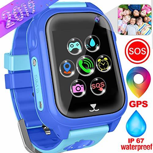 Kids Smart Watches Phone with GPS Locator Pedometer Waterproof IP67