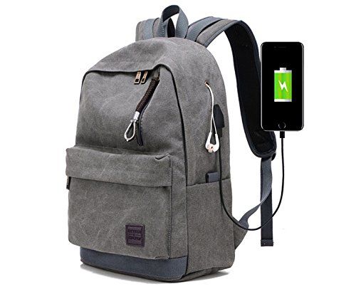Doingbag Backpack with USB Charging Port Laptop Backpack Travel Bag ...