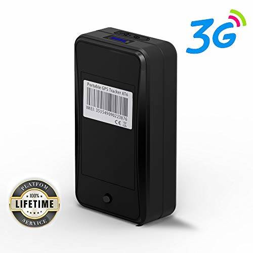 3G GPS Tracker No Monthly Fee, JIMI AT6 Mini Portable 10000mAh GPS