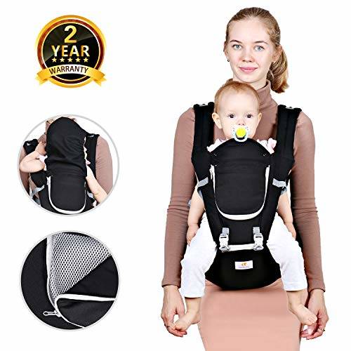 Baby Hip Seat Belt Carrier Safety Certified Front Facing Back Pain