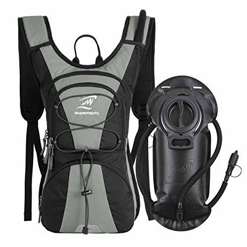 SHARKMOUTH FLYHIKER Hiking Hydration Backpack Pack with 2.5L BPA Free ...