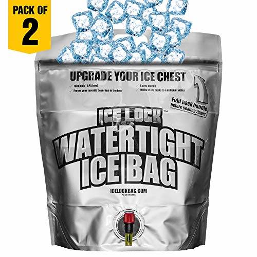 Large Watertight ICE Bag for Coolers. NOT JUST an ICE Pack! 2 in 1: 15 ...