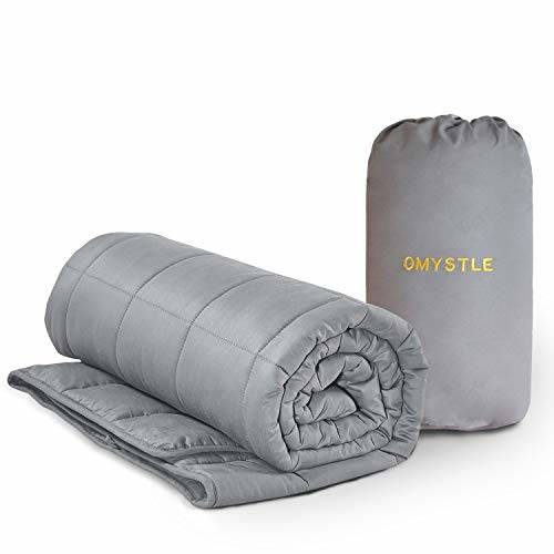 OMYSTYLE Down Camping Blanket 54''x80'' Outdoor Lightweight Packable Down Blanket Compact