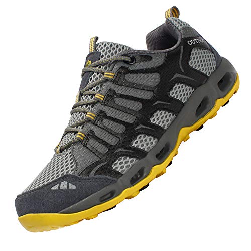 Dabbqis Hiking Shoes for Men Trail Running Sneakers Lightweight ...