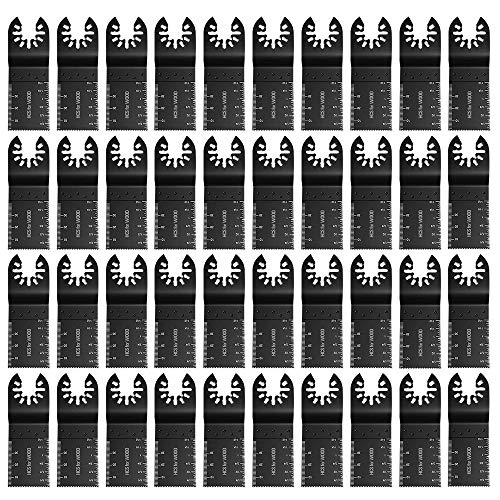 Oscillating Saw Blades 40 PC Wood Multitool Blades Oscillating Tool Blades Fit Dewalt Milwaukee Dremel Chicago Rockwell Fein Bosch Multimaster Makita Rigid Craftsman