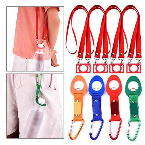 WXJ13 8 PCS Colorful Silicone Water Bottle Holder Clip Buckle with ...