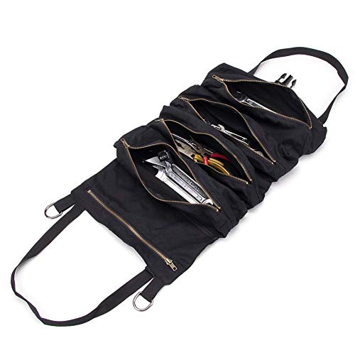 Multi-Purpose Tool Roll Up Bag,Super Tool Roll,Wrench Tool Pouch,Waxed ...