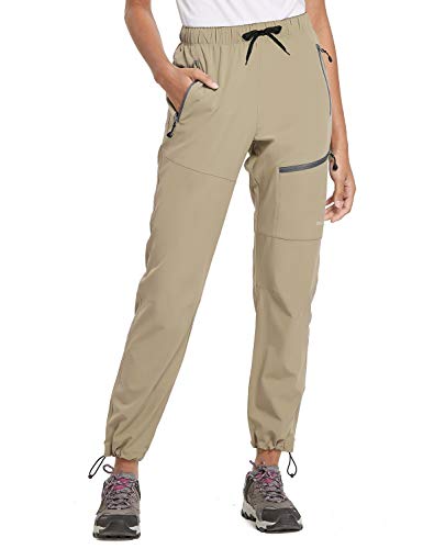 BALEAF Women's Hiking Cargo Pants Outdoor Lightweight Capris Water ...