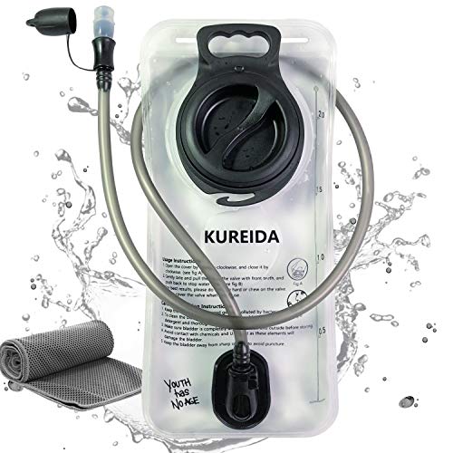KUREIDA Hydration Bladder 2 Liter Leak Proof Water Reservoir,BPA Free