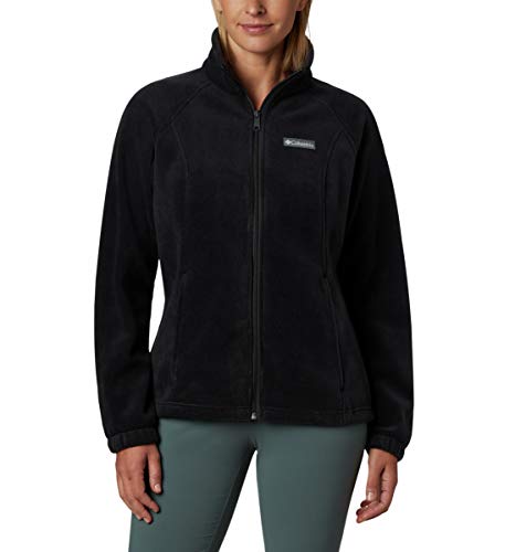 Columbia womens Benton Springs Full Zip Fleece Jacket, Black, Large US ...